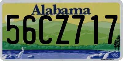 AL license plate 56CZ717