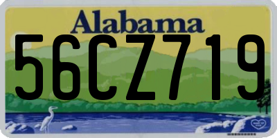 AL license plate 56CZ719