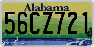 AL license plate 56CZ721