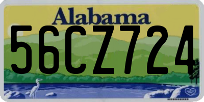 AL license plate 56CZ724