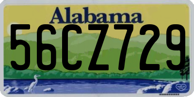 AL license plate 56CZ729