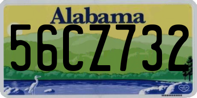 AL license plate 56CZ732