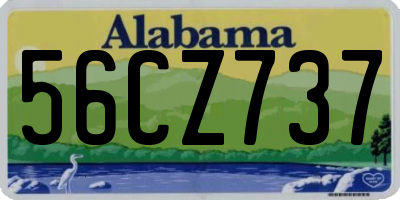 AL license plate 56CZ737