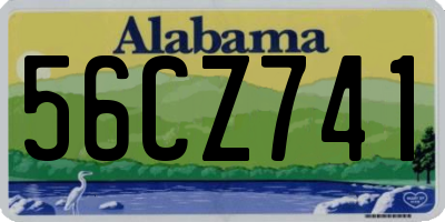 AL license plate 56CZ741