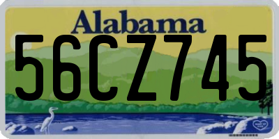 AL license plate 56CZ745