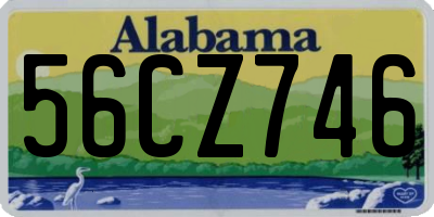 AL license plate 56CZ746