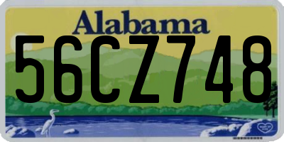 AL license plate 56CZ748
