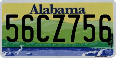 AL license plate 56CZ756