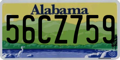 AL license plate 56CZ759