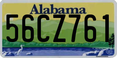AL license plate 56CZ761