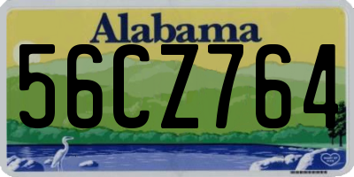 AL license plate 56CZ764