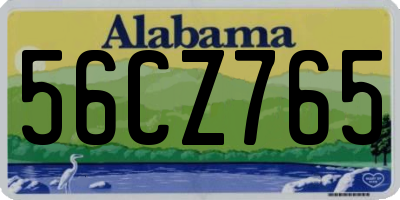 AL license plate 56CZ765