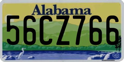 AL license plate 56CZ766
