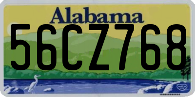 AL license plate 56CZ768