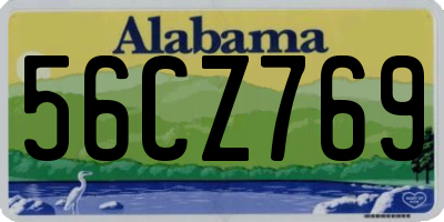AL license plate 56CZ769
