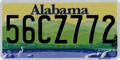 AL license plate 56CZ772