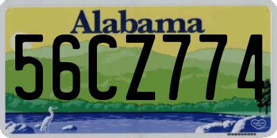 AL license plate 56CZ774