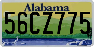 AL license plate 56CZ775
