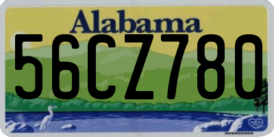 AL license plate 56CZ780