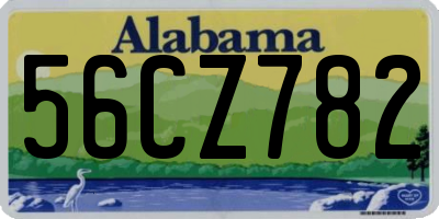 AL license plate 56CZ782