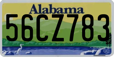 AL license plate 56CZ783