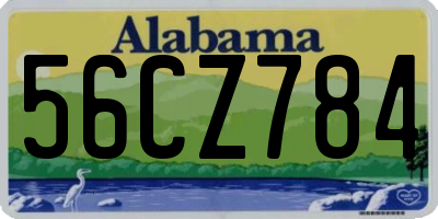 AL license plate 56CZ784