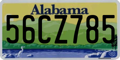 AL license plate 56CZ785