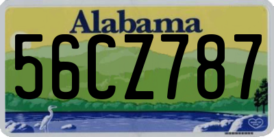 AL license plate 56CZ787