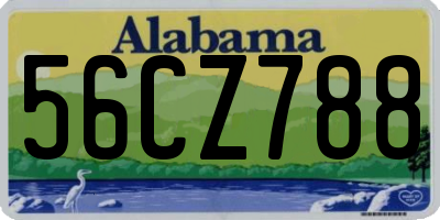 AL license plate 56CZ788