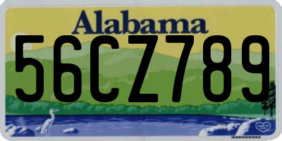 AL license plate 56CZ789