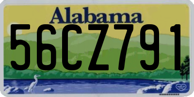 AL license plate 56CZ791