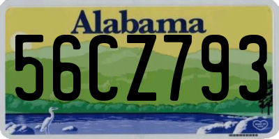 AL license plate 56CZ793