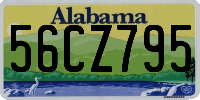 AL license plate 56CZ795