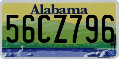 AL license plate 56CZ796