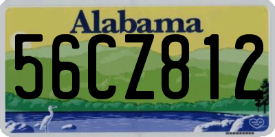 AL license plate 56CZ812