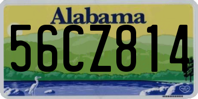 AL license plate 56CZ814