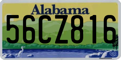 AL license plate 56CZ816