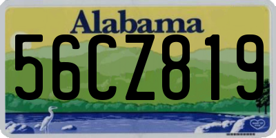AL license plate 56CZ819