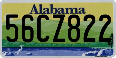 AL license plate 56CZ822