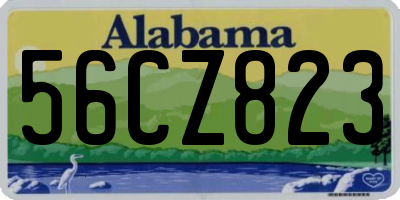 AL license plate 56CZ823
