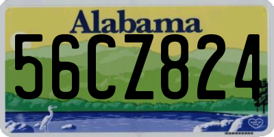 AL license plate 56CZ824