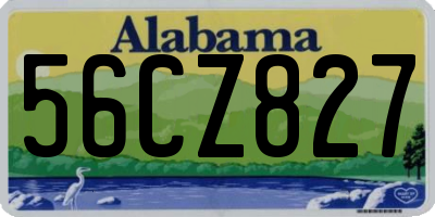 AL license plate 56CZ827