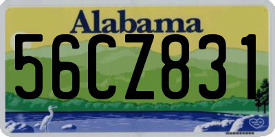 AL license plate 56CZ831