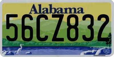 AL license plate 56CZ832