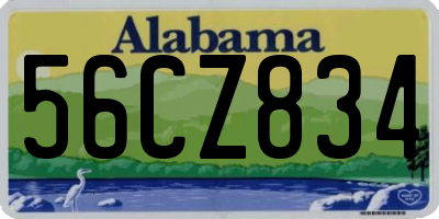 AL license plate 56CZ834