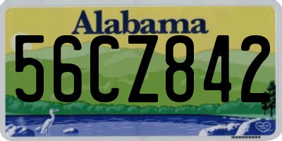 AL license plate 56CZ842