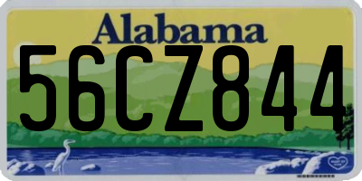 AL license plate 56CZ844