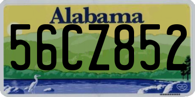 AL license plate 56CZ852