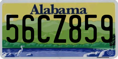 AL license plate 56CZ859