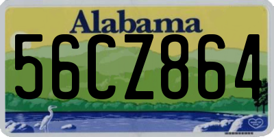 AL license plate 56CZ864